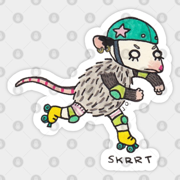 Skrrt Sticker by Possum Mood